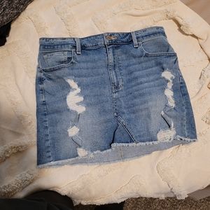 Hollister California High Rise Vintage Stretch Mini Skirt